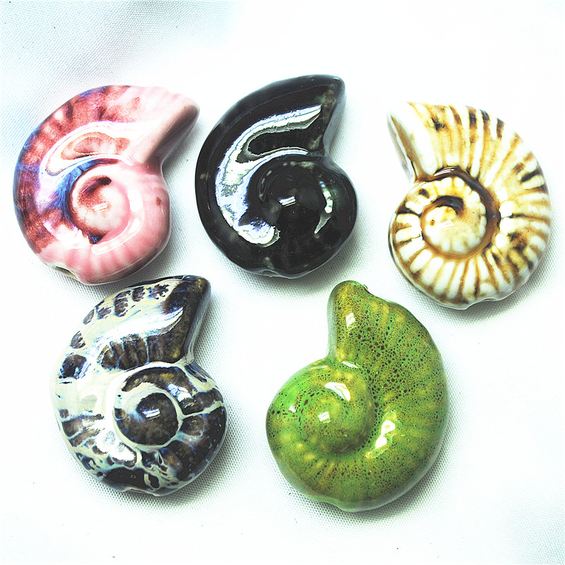6 個の新セラミックマッチングビーズ巻貝 Seasnail  - Women'S Fashion Market Size のレビューと価格