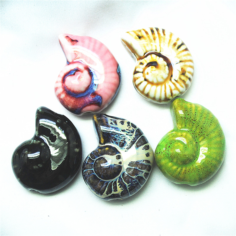 6 個の新セラミックマッチングビーズ巻貝 Seasnail  - Women'S Fashion Market Size のレビューと価格