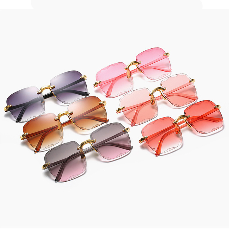 1/3個入り 新型リムレスレディースサングラス ファッション - Women'S Fashion Eyewear のレビューと価格