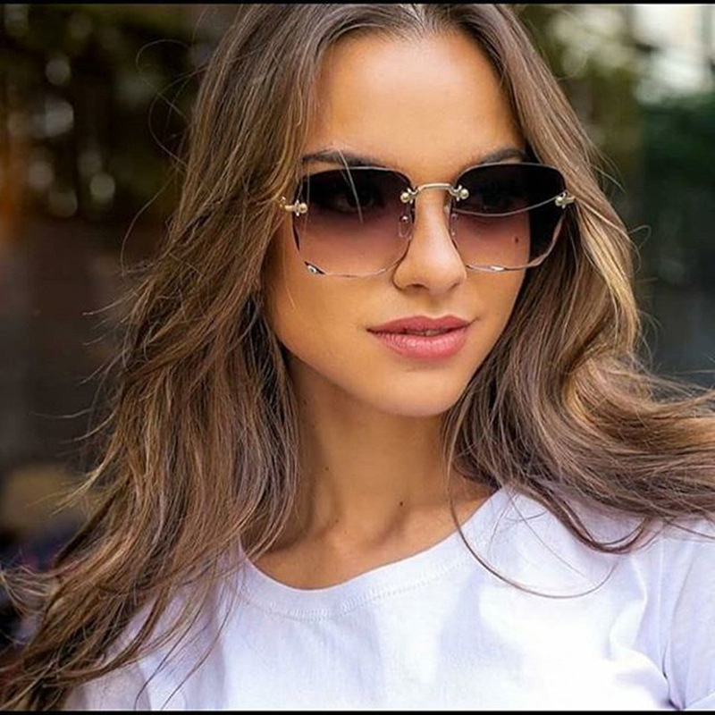 1/3個入り 新型リムレスレディースサングラス ファッション - Women'S Fashion Eyewear のレビューと価格