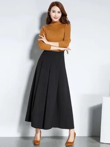 プラスサイズママスリミングワイドレッグパンツハイウエストAラ - Women'S Fashion Kilt のレビューと価格