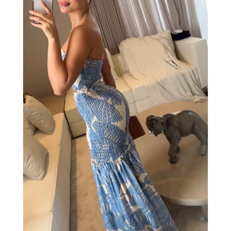 CHICME 花柄バケーションドレス ホルターネック タイ付 - Maxi Dress Boho のレビューと価格
