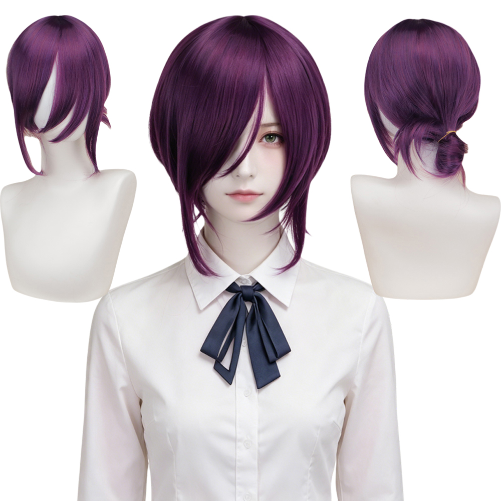 ダークパープルレイヤードボブウィッグサイドバング付きアニメキ - Women'S Fashion Layering のレビューと価格