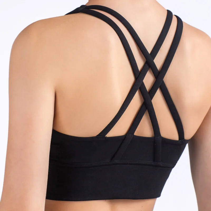 女性用スポーツブラ,フィットネスタンクトップ,通気性のあるヨ - Bra Top Seamless のレビューと価格