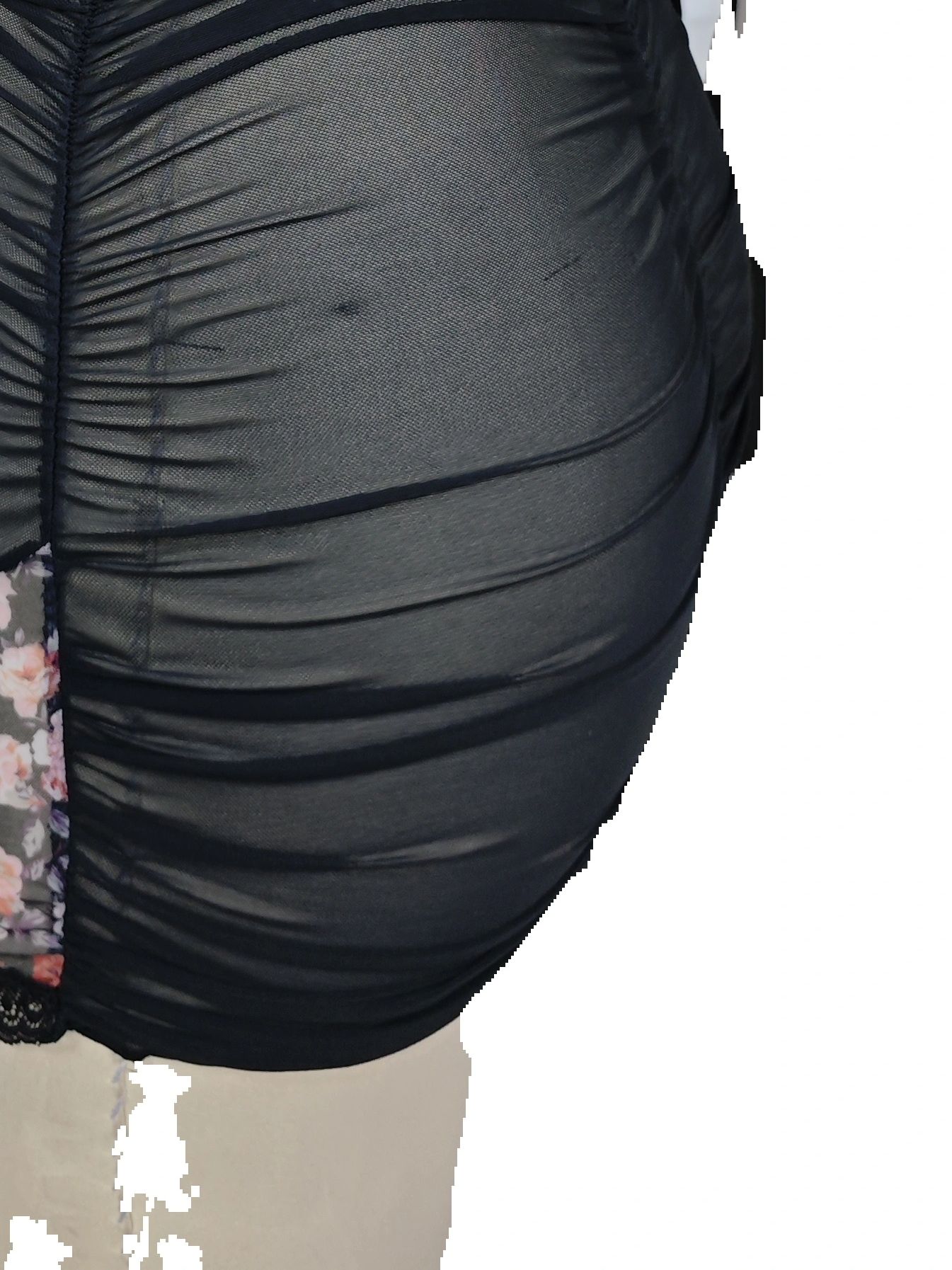 女性用レースランジェリードレス、フリル付きスパゲッティストラ - Bodycon Dress Women のレビューと価格