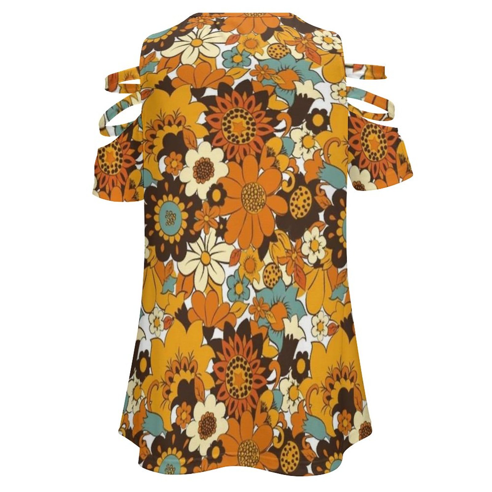 70s 60sレトロフラワーパワー、花柄レディースtシャツ新 - Women'S Fashion In The 70S のレビューと価格