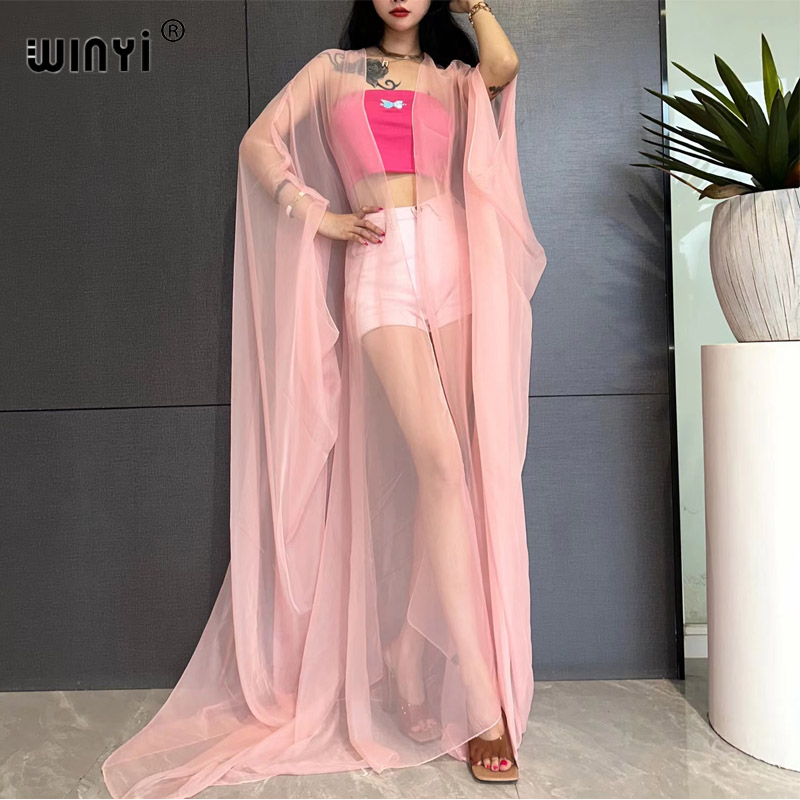 WINYIビーチセクシーカバーアップ、水着用女性着物風スイム - Women'S Fashion Kimono のレビューと価格
