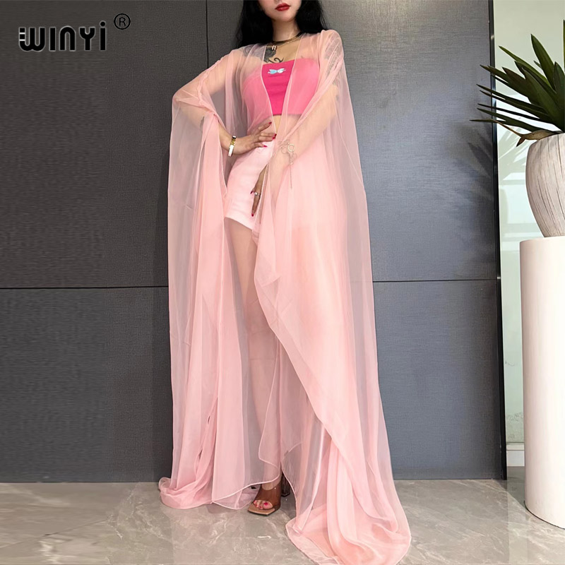 WINYIビーチセクシーカバーアップ、水着用女性着物風スイム - Women'S Fashion Kimono のレビューと価格