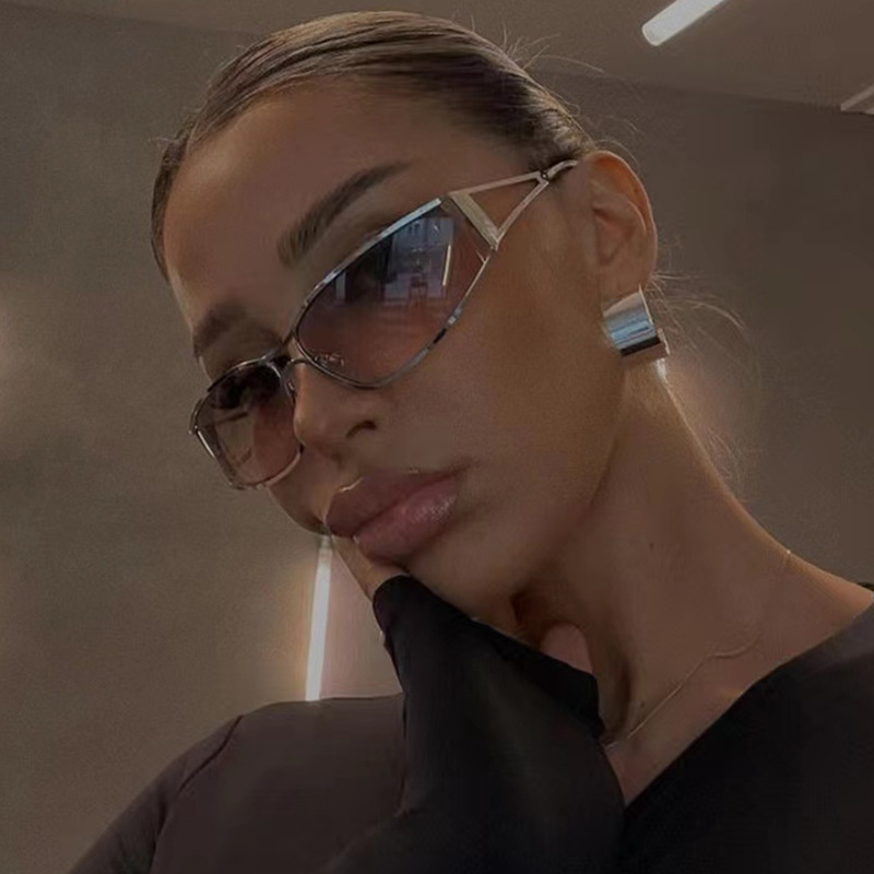 新作Y2Kサングラス 男女兼用 メタルブランド デザイナーグ - Women'S Fashion Eyewear のレビューと価格