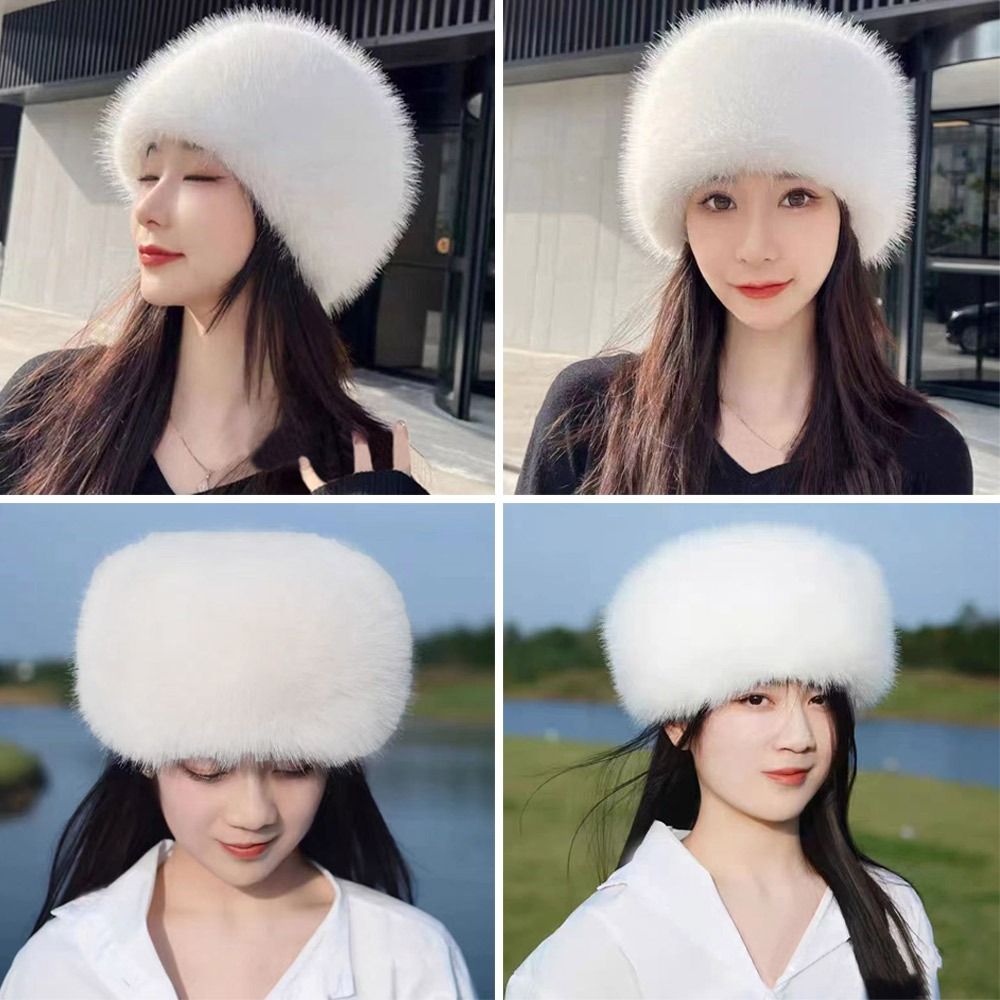 屋外用ぬいぐるみ風バケットハット、耳当て付き、暖かいパナマハ - Bucket Hat Women のレビューと価格