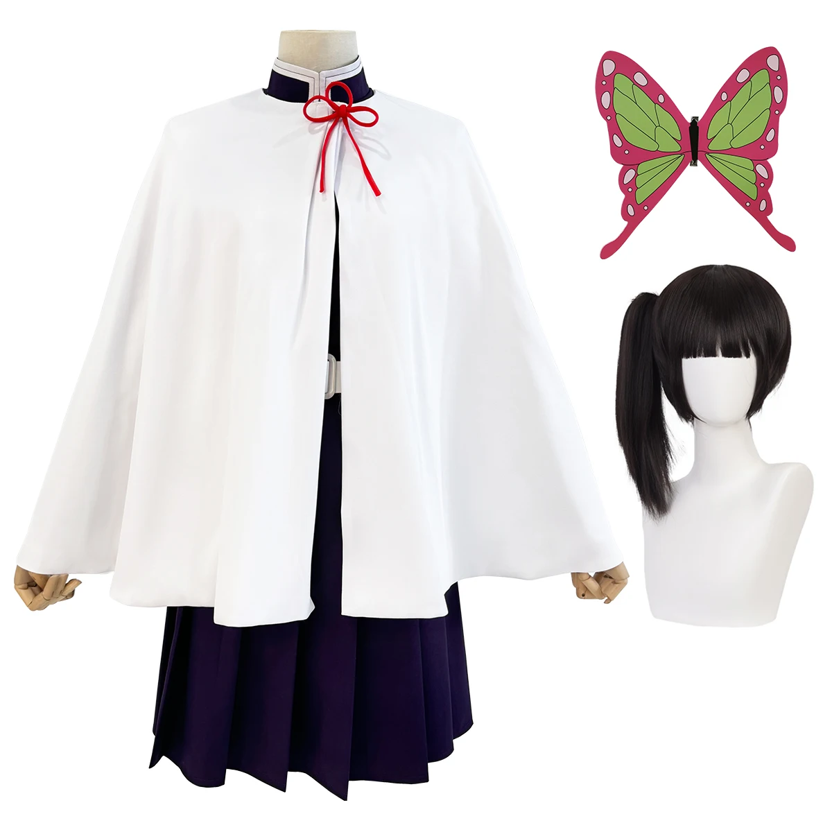 HOLOUN アニメツユリカナヲコスプレ衣装ウィッグ刺繍パー - Women'S Fashion Kilt のレビューと価格